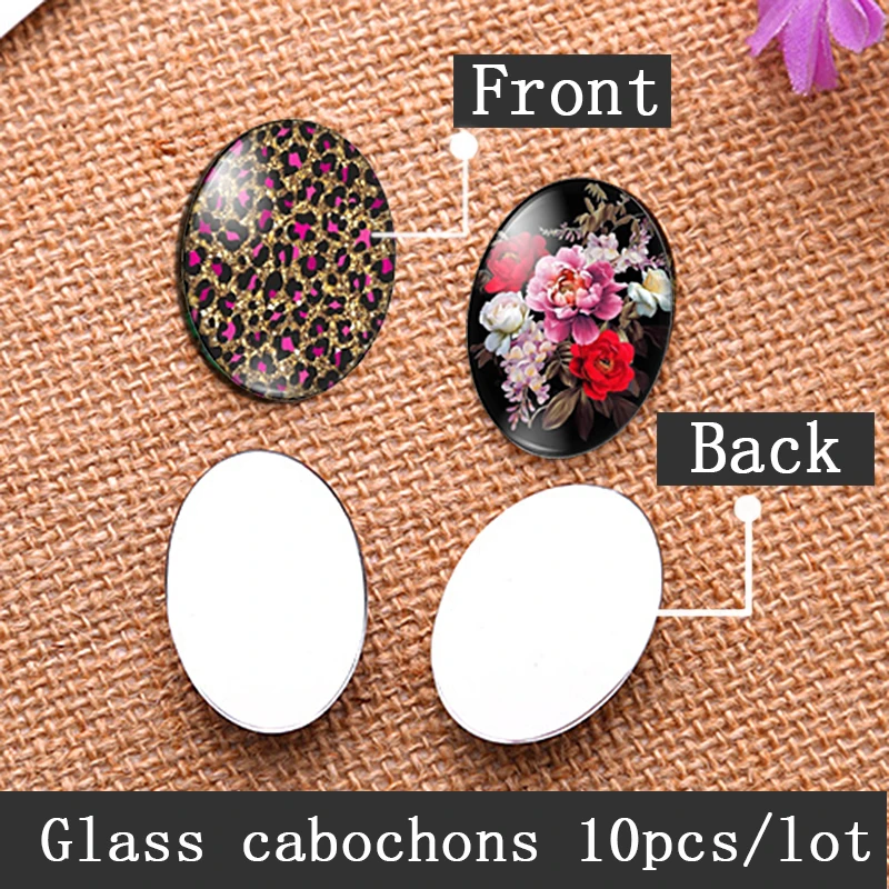 새로운 드래곤 고양이 눈 카메오 펜던트 설정 10pcs 13x18mm/18x25mm/30x40mm 타원형 사진 유리 카보 숑 데모 플랫 백 결과 만들기