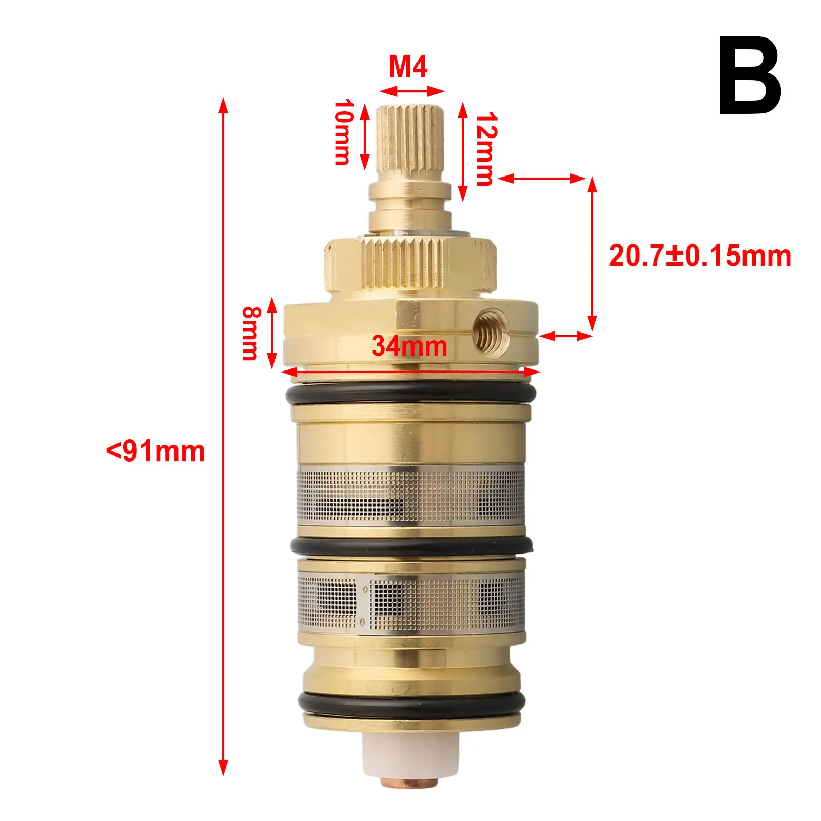 Brass Replacement Thermostatic Spool Cartridge Bath Mixer Faucet Shower Valve Repair Kit Bathroom Accessories Home Hardware 4