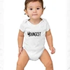 Siblings Matching T-Shirts Newborn Cotton Bodysuits Oldest Youngest Letters Shirt Summer Short Sleeve T-shirts Baby Jumpsuit 4