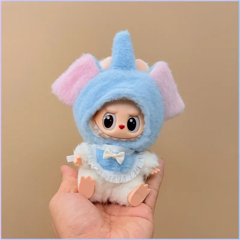 For 17cm Labubu Cute Animal Hat Decoration Doll Clothes Ropa Labubu V1 V2 V3 Kawaii Outfit Accessories Doll Clothes 1