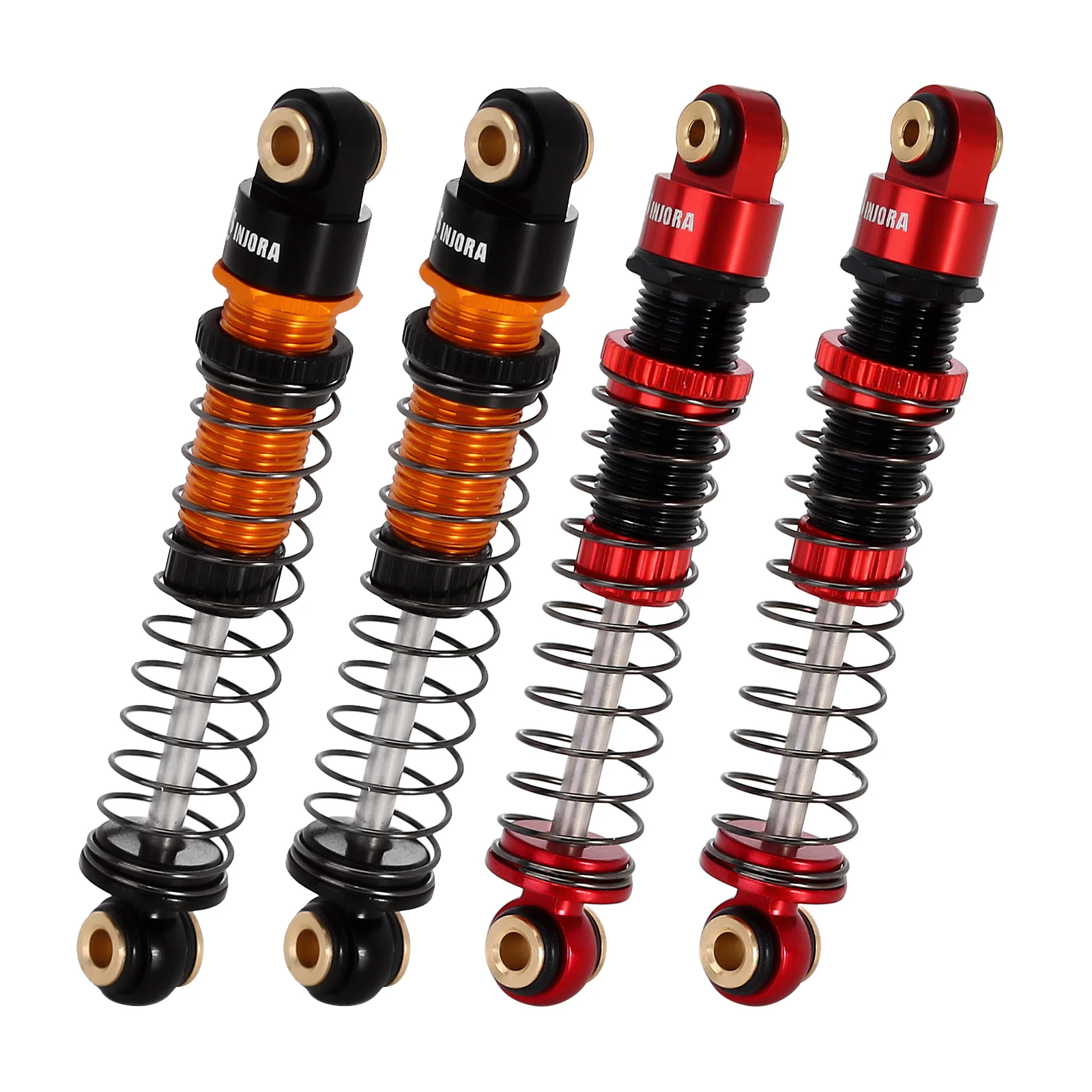 2 Pezzi Ammortizzatori In Alluminio Da 80 Mm Per Auto RC Crawler 1/10 – Ricambio E Upgrade Per TRX4, SCX10, D90