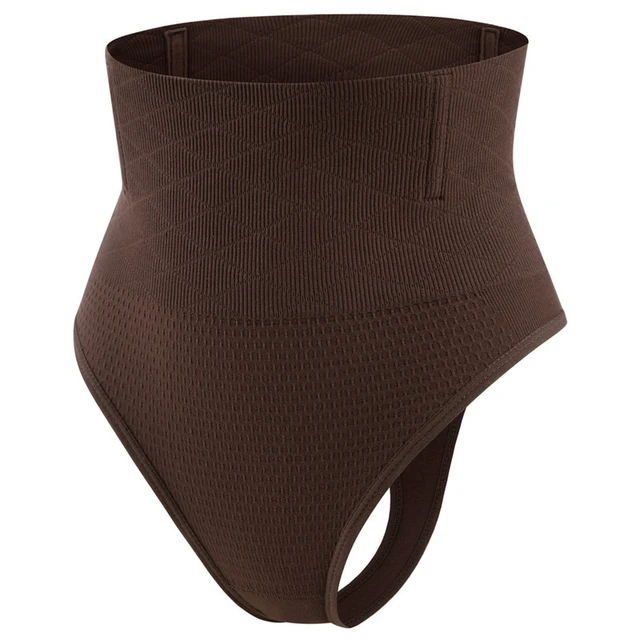 Culotte string fine pour femme, gainante, avec maintien des hanches et contrôle du ventre, dotée de baleines en acier, taille mi-haute, effet sculptant 1