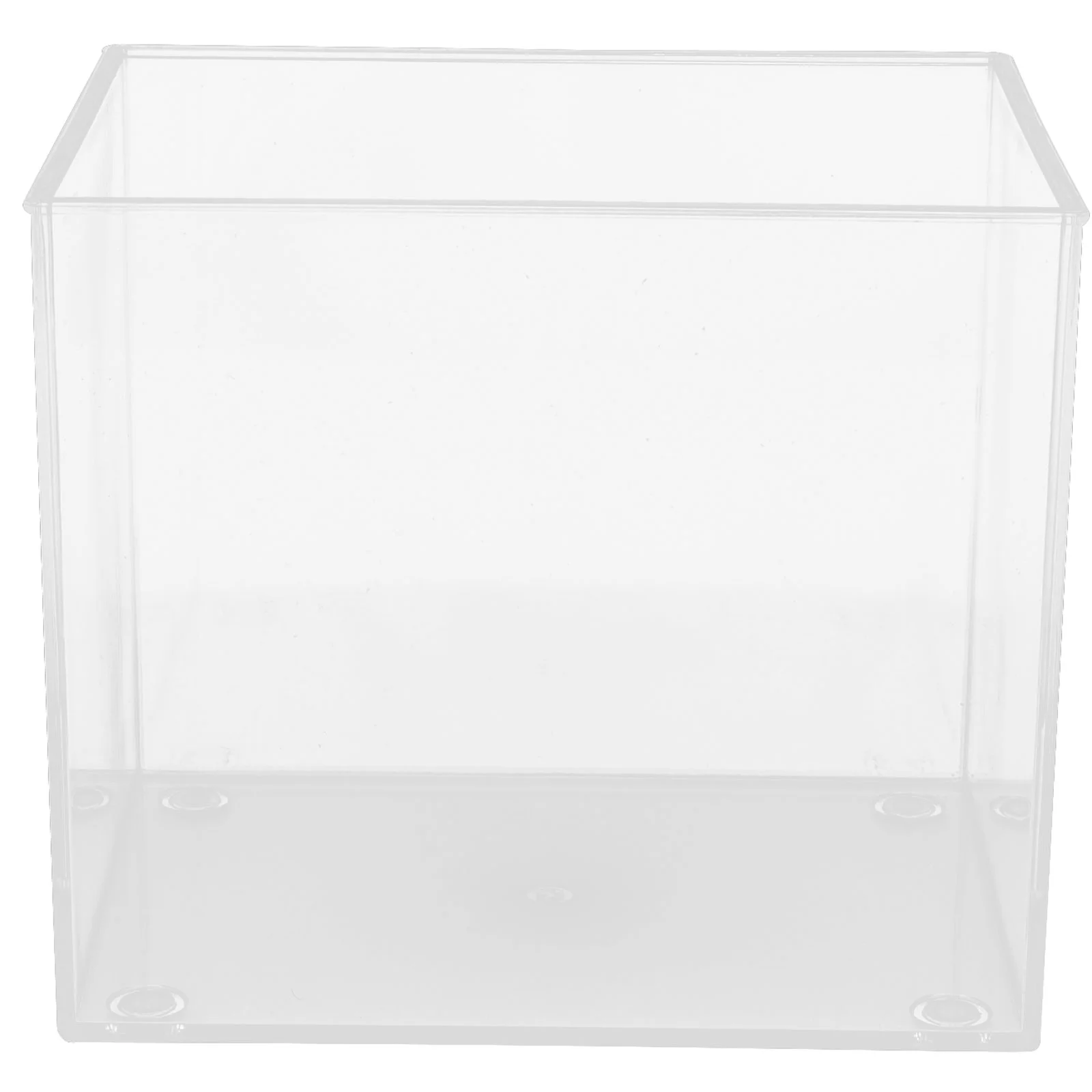 Transparent Goldfish Tank Desktop Fish Tank Square Aquarium Desktop Plastic Fish fish bowl aquarium tank