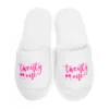 "Twenty One" Printed Cozy Plush Slippers,Perfect For 21st Birthday Party, Girlfriend Birthday Gifts & Gifts for Daughters 2