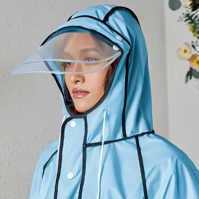 EVA Men's And Women's Raincoats Full Length Adult Riding And Walking Rainstorm Proof Electric Bicycle Poncho raincoat poncho