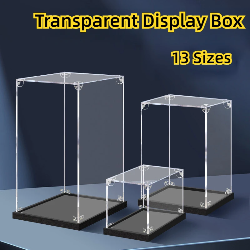 Fonowx Vitrina Acrílica Para Coleccionables – Caja De Exhibición A Prueba De Polvo De 35x15x15 Cm, Ideal Para Coches A Escala Y Figuras
