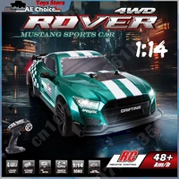 Drift RC Racing Car 1/14 Ford Mustang RC Car High Speed 2.4G 4WD Drift Remote Control Muscle Car Toys for Boys 1