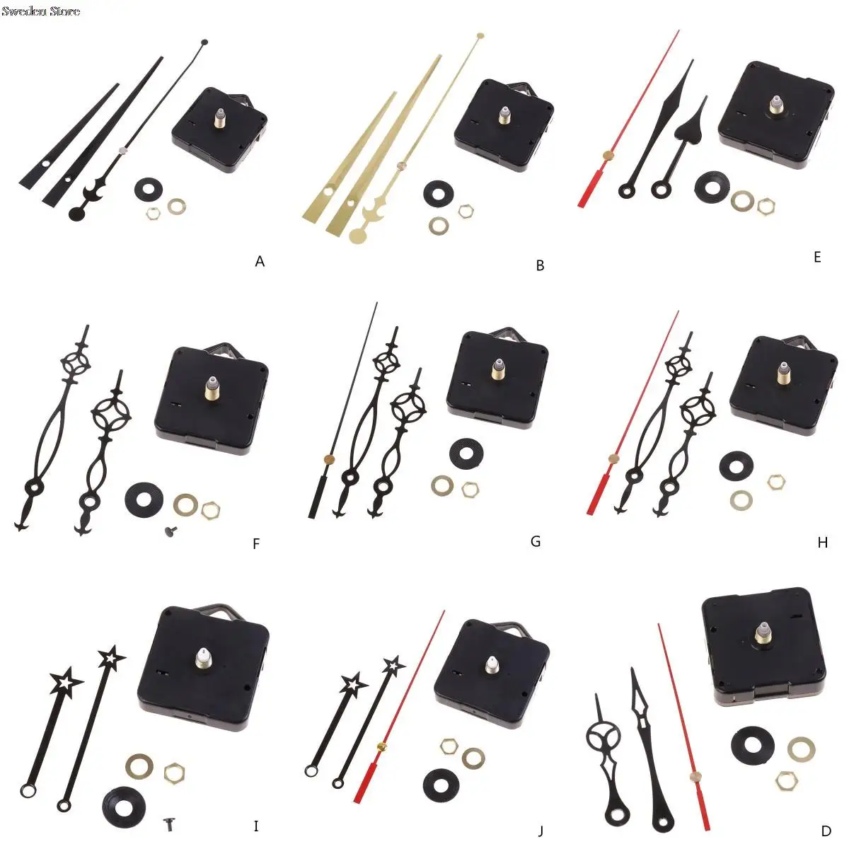

Детали для ремонта кварцевых часов и стрелок для самостоятельной сборки