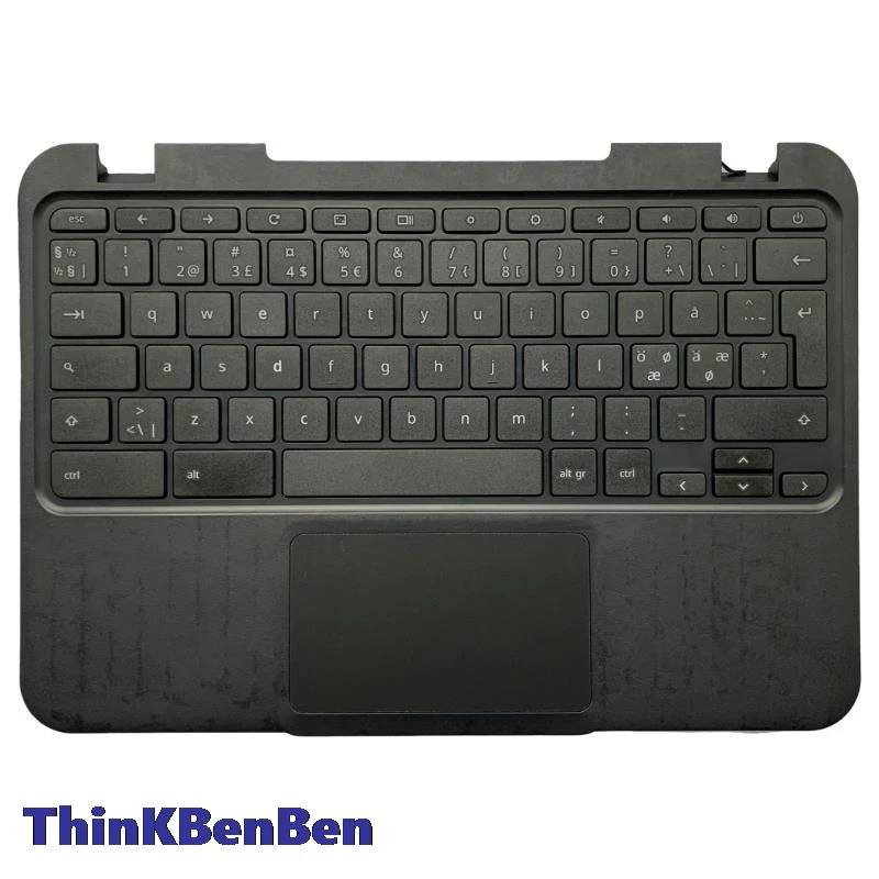 

NDC Nordic Black Keyboard Upper Case Palmrest Shell Cover For Lenovo N21 Chromebook 5CB0J23849
