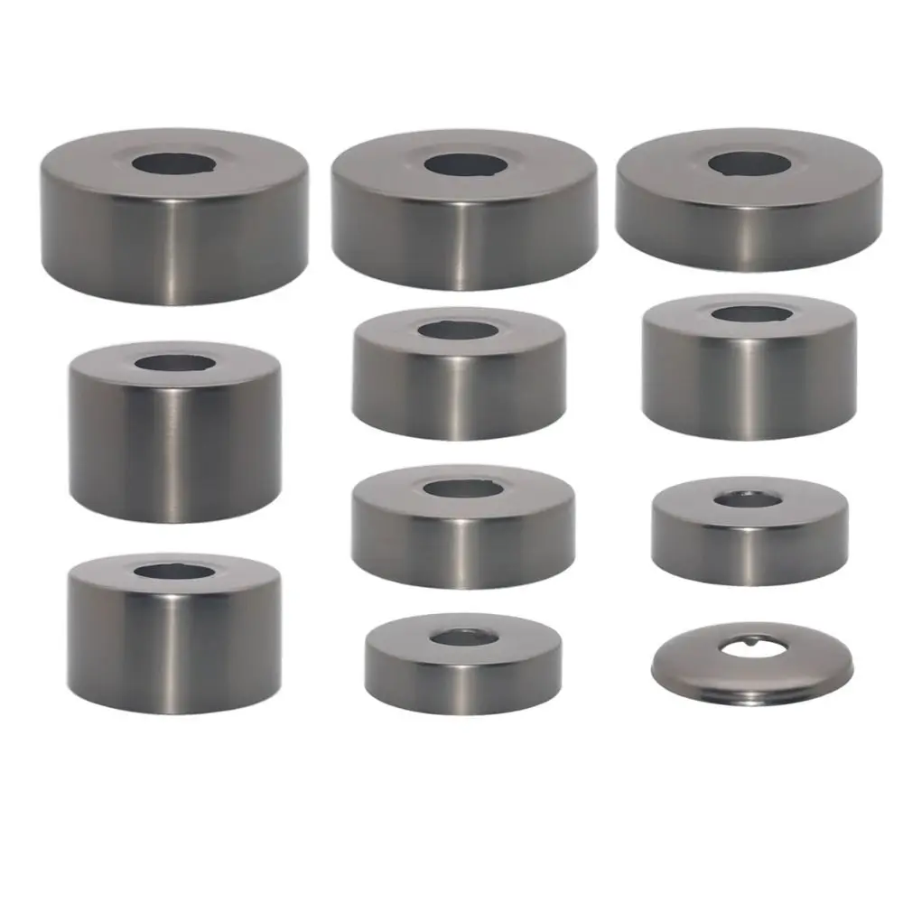 New Stainless Steel Shower Faucet Cover Grey Chrome Finish Faucet Decorative Cover Shower Arm Flange