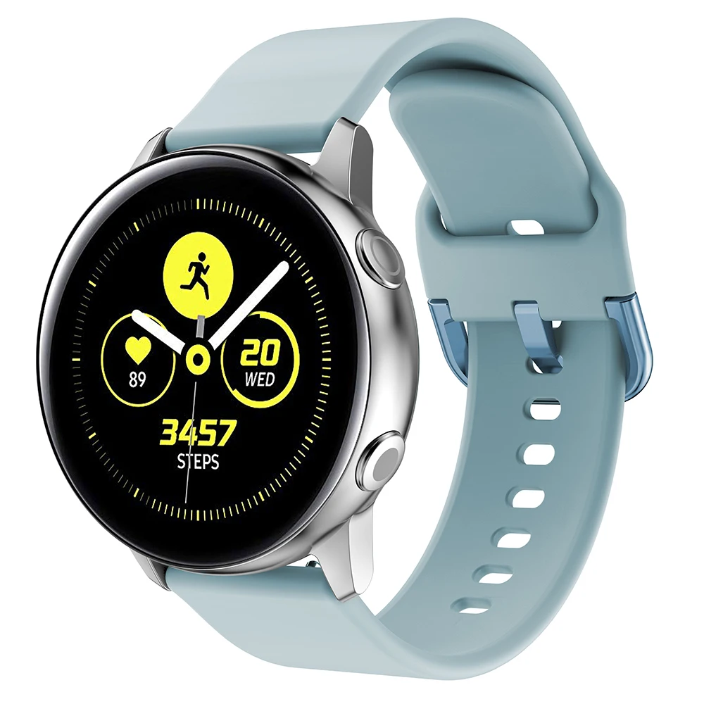 20 mm 22 mm Silikonarmband für Samsung Galaxy Watch 3/4/5/6/7 Active 2 Gear S3 Ersatz-Uhrenarmband für Huawei Watch GT 4/3/2 – Detail 19