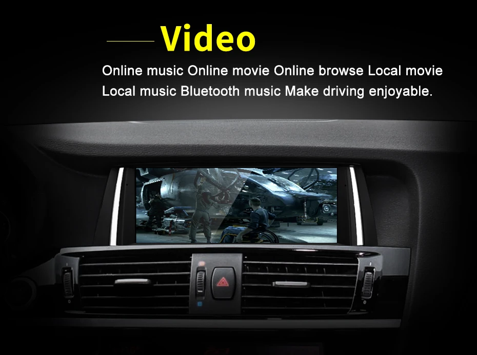 ID8 Qualcomm 8Core For BMW X3 X4 F25 F26 Car Video Player Android Auto Carplay S