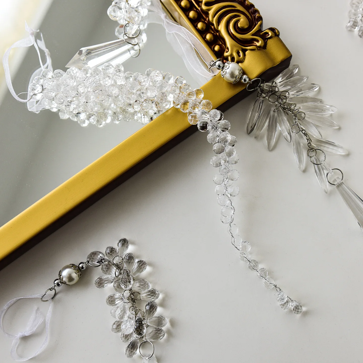 Christmas Tree Decor Christmas Snowflake Pendant Acrylic Transparent Snowflake Ice Crystal Shape Hanging Drop 2025 Xmas Gifts