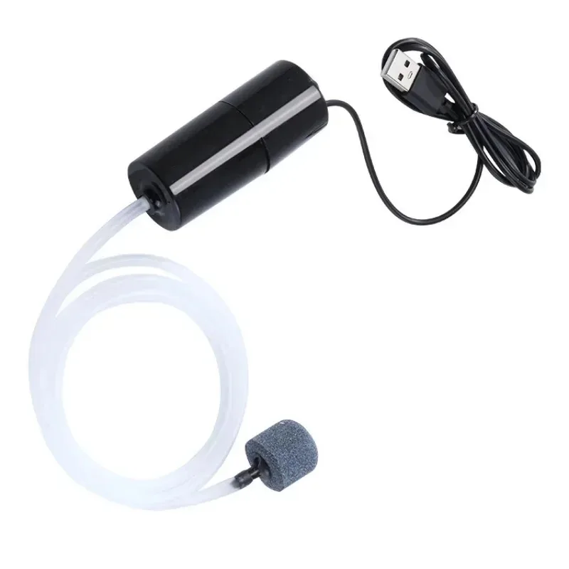 Aquarium Air Pump Oxygen Air Pump Fish Tank USB Silent Air Compressor Aerator Portable Mini Small Oxygenator 5v 1W