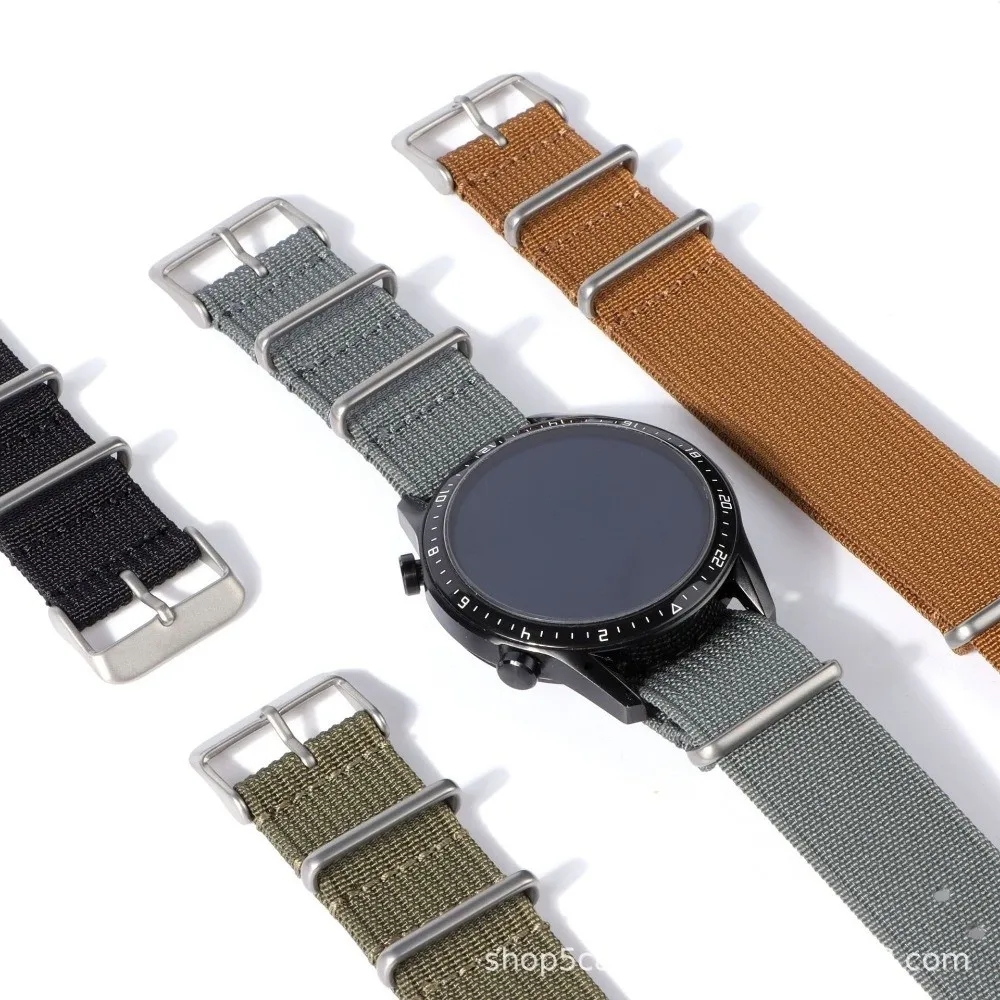 Vintage Nylon NATO Strap with Quick Release for Watch Accessories, Outdoor Wristband Bracelet