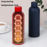 500/750ML Small Mouth Thermos Cup, Outdoor Stainless Steel Bottle, Rubber Paint Sports Kettle, Thickened Double Water Cup 4