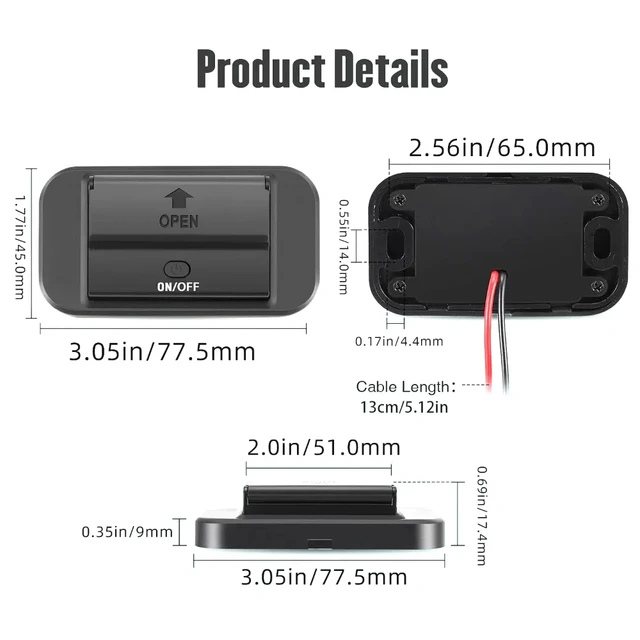 2024 3 Ports 12V RV USB Outlet 72W Dual USB C 36W and Dual QC 3.0 18W Port Car Charger Socket Accessories for Car Bus RV Truck 5