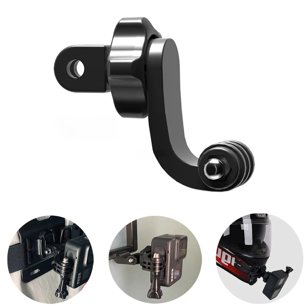 

360° Vertical Bracket Adapter For GoPro 11 10 9 8 xiaomi yi SJCAM Motorcycle Helmet Chin Mount Holder Action Camera Accessories