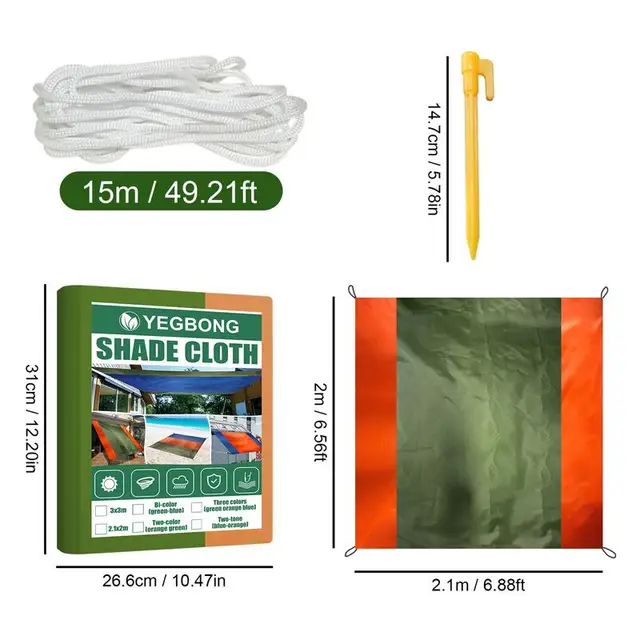 Piknik Szőnyeg Napfényes Vízálló Lombkorona Kültéri Családi Szőnyegek 4 Tétes Homokos Zseb Takaróval Az Utazási Kempinghez - Image 6