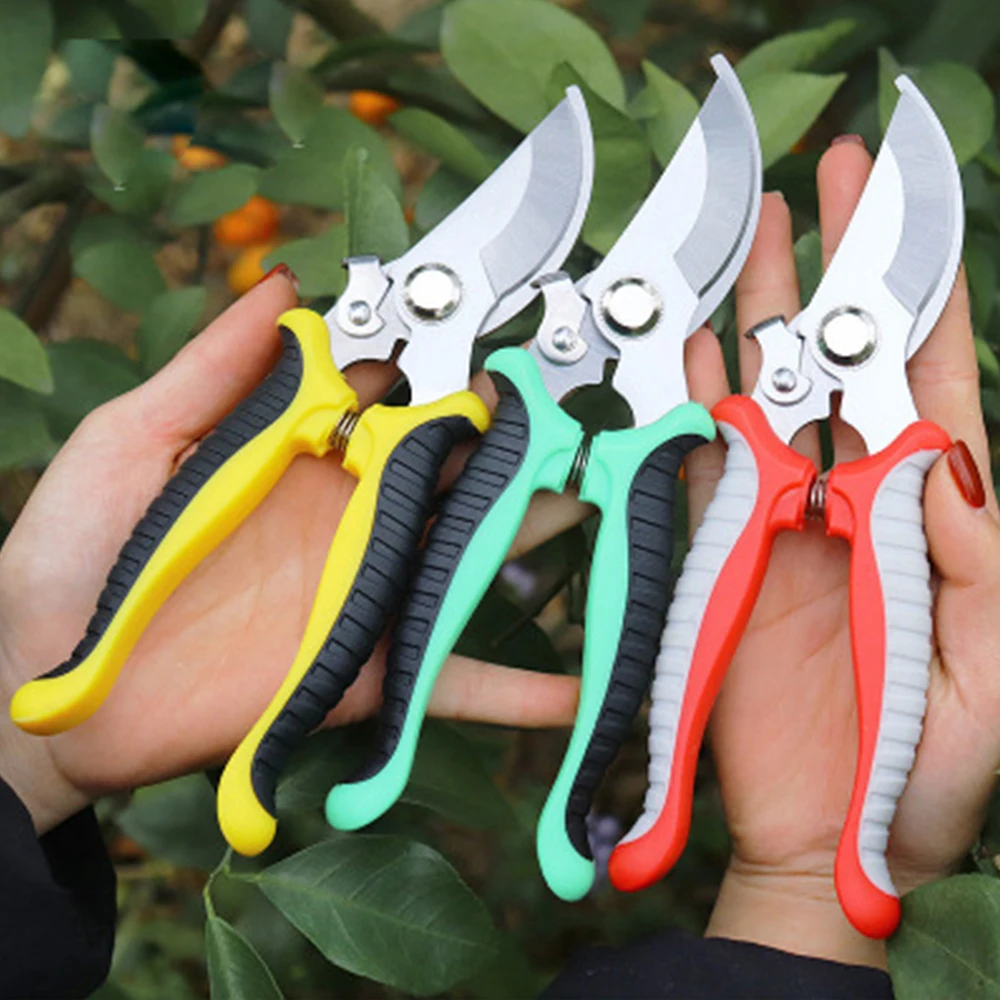 Pruner Garden Scissors Professional Sharp Bypass Pruning Shears Tree Trimmers Secateurs Hand Clippers For Garden Beak Scissors garden scissors pruning shears garden tools garden pruner