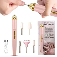 5 in 1 Electric Nail Polish Drill Machine With Light Portable Mini Electric Manicure Art Pen Tools For Gel Remover 1
