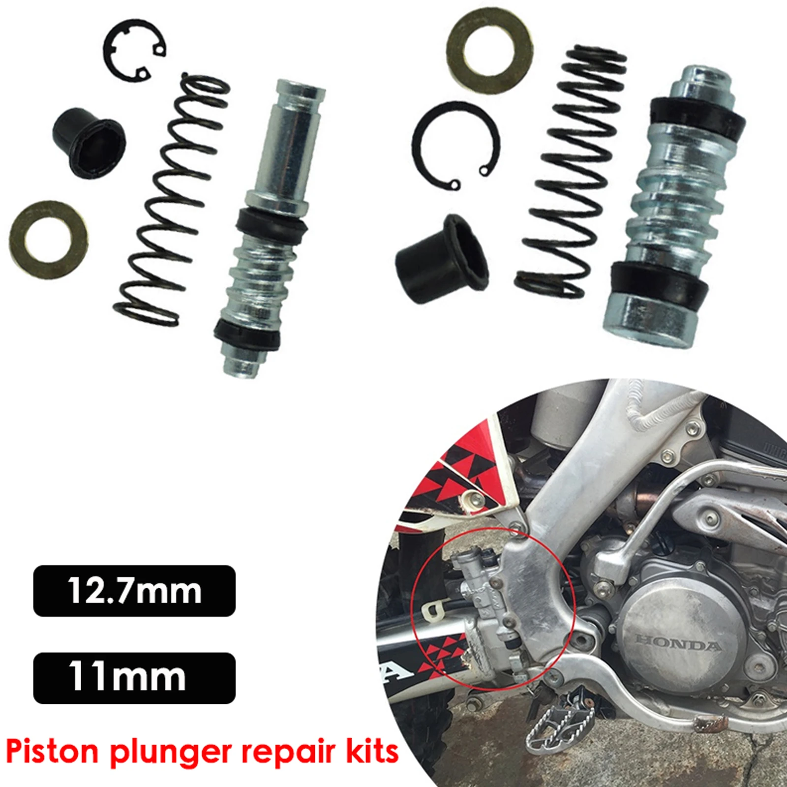 Piston Plunger Repair Kits Master Cylinder Piston Rigs Repair Accessories 12.7mm 11mm Motorcycle