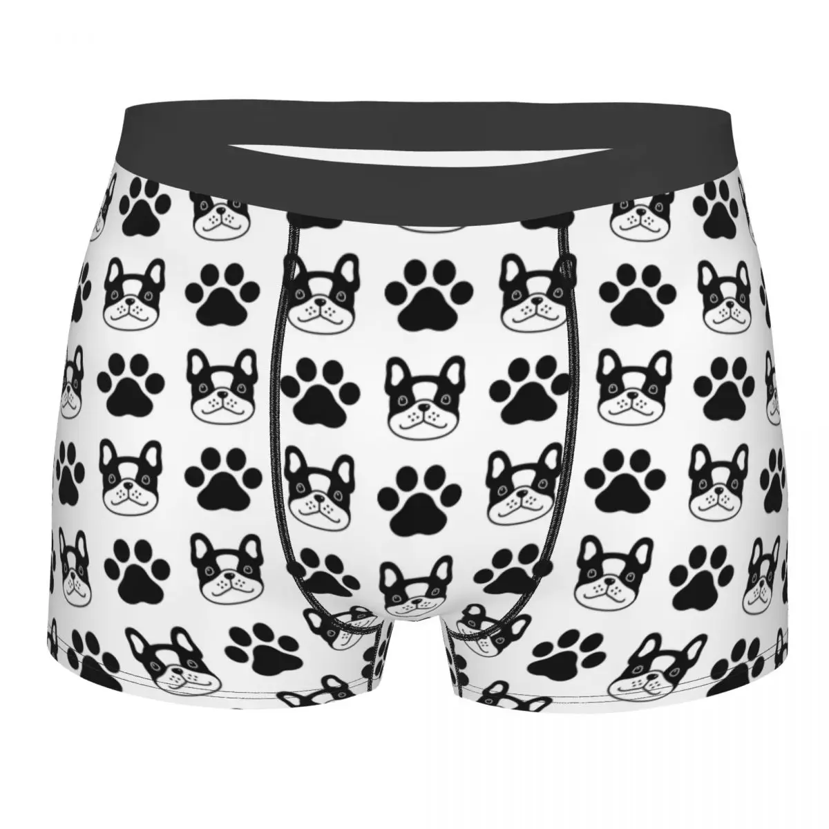 

Men French Bulldog Underwear Dog Humor Boxer Briefs Shorts Panties Male Soft Underpants S-XXL