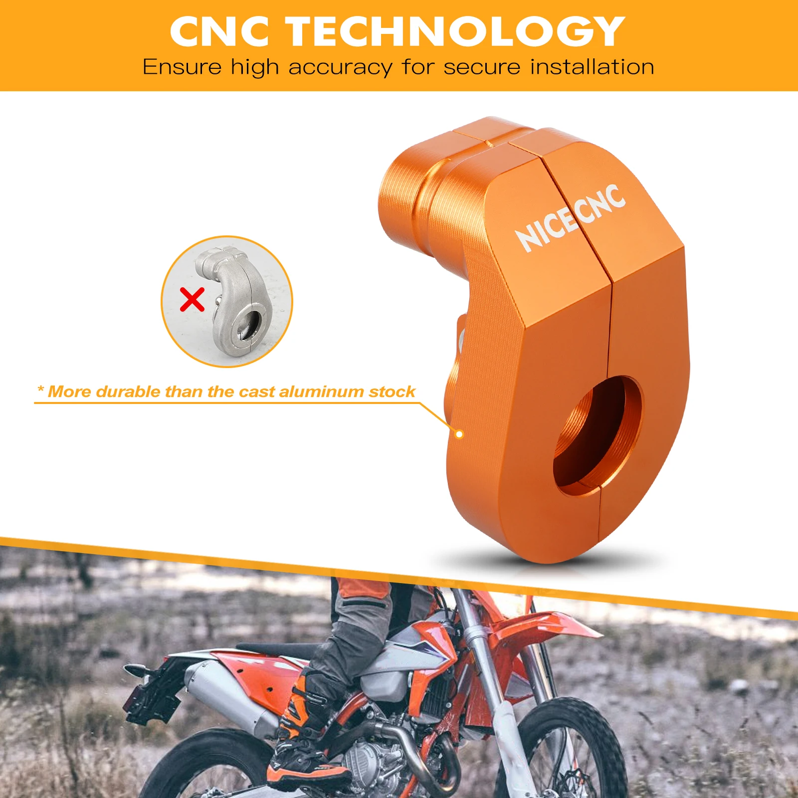 Für 2023 Husqvarna TE 300 FE 501 501S 450 350 350S 300 250 150 TE 2017-2023 TE 300i 250i TPi 2018-2022 Gaszugschutz – Detail 2