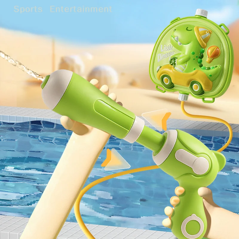 Outdoor Mini Cartoon Animals Backpack Water Gun Cartoon Outdoor Children's Children Water Beach Pool Party Fight Gun Toy
