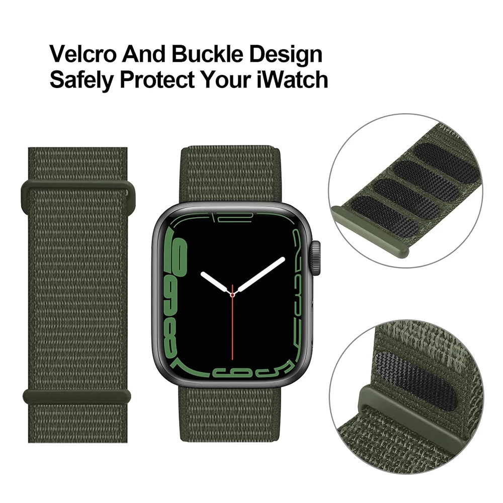 Premium Nylon Strap for Apple Watch - Stylish and Durable Bracelet Replacement