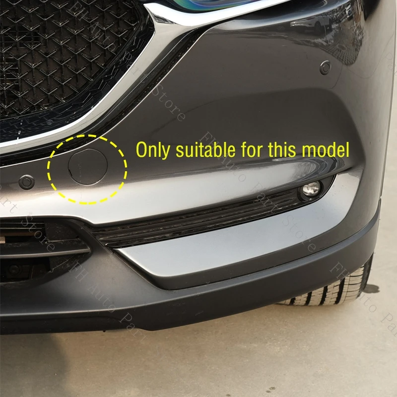 Front Bumper Tow Hook Cover Cap Trailer Hauling Eye Cover Lid For Mazda CX-5 CX5 KF II car rear bumper hook cover