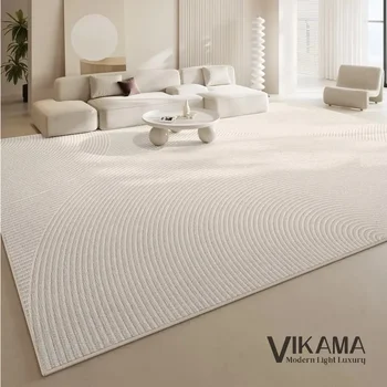 VIKAMA Cream Wabi-Sabi Luxury Area Rug 1