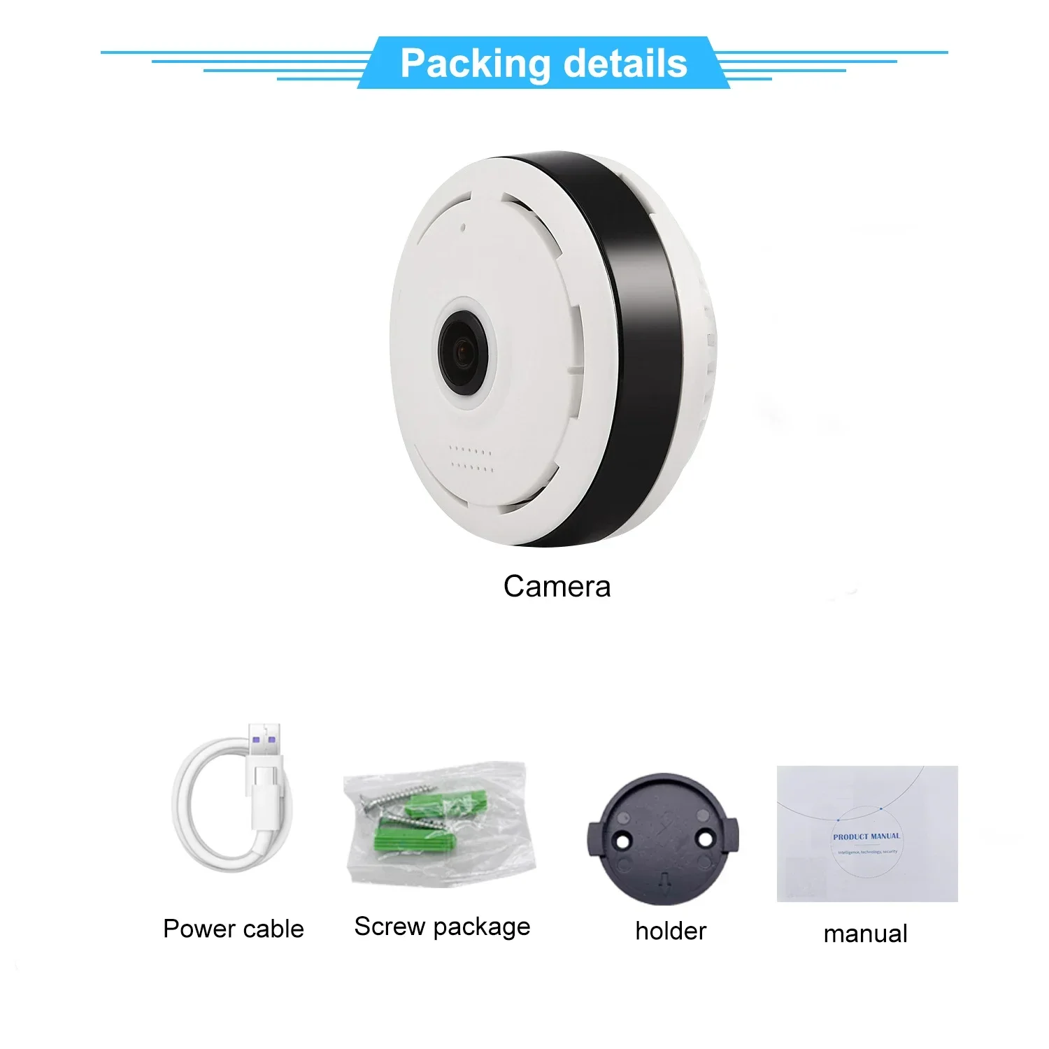 V380 Pro Wifi Panorama Camera 1080P Security Camera 360