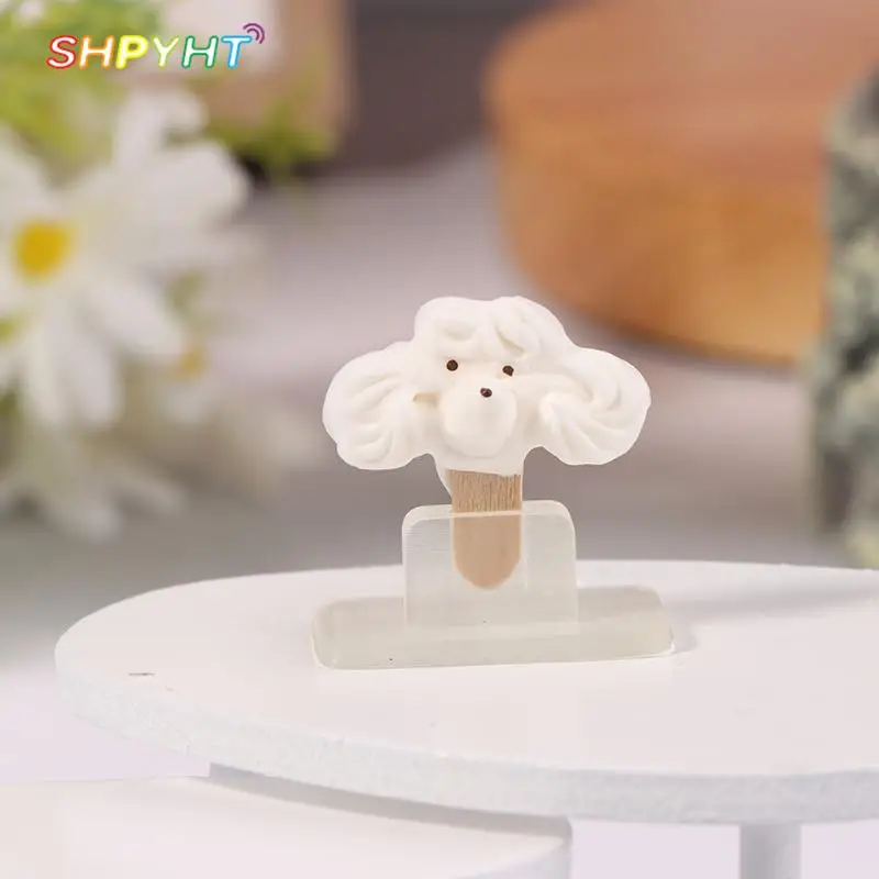 

1pc Resin Dollhouse Puppy Ice Cream With Stands Dolls House Food Decor Dollhouse Accessories Kitchen Pretend Play Toys Kids Toys