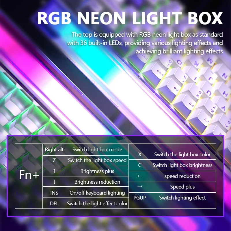 AULA HERO84 HE 자기 스위치 유선 기계식 키보드 RGB 음악 리듬 8K 반환 속도 키보드 컴퓨터 액세서리 게이머 용