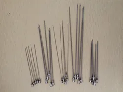 5pcs 100mm Long 25G To 13G (0.5mm To 2.5mm OD) Stainless Steel Syringe Needle Dispensing Needle Lab Experiment Needle Sharp End