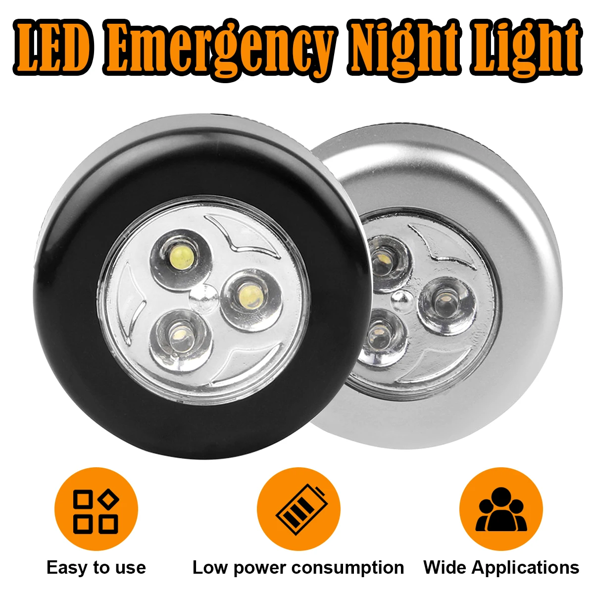Led Dormitory Bedside Night Light Emergency Wireless Operated Magnetic Portable Ceiling Lights Touch Lamp Bulb Leds Home Mini On led night light