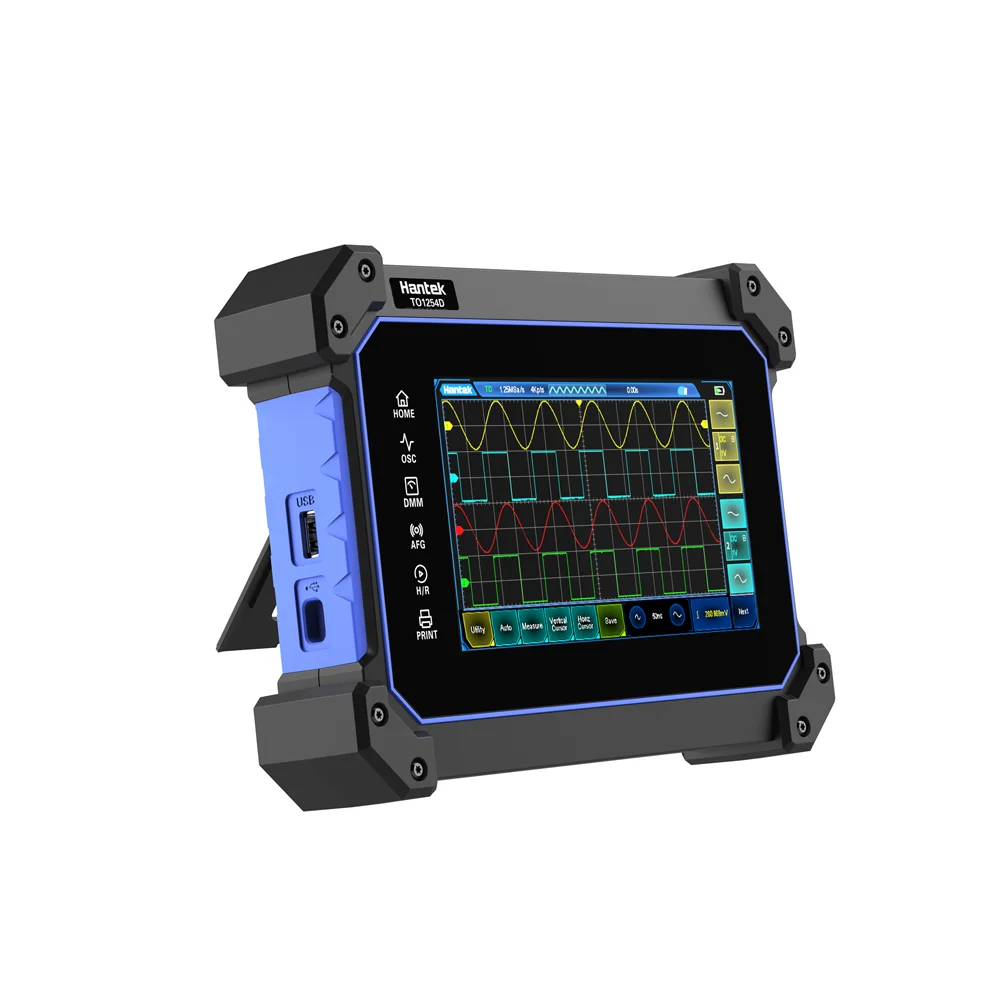 digital oscilloscope Hantek TO1254D TO1204D TO1154D Touch Screen Digital Oscilloscope 4 Channels USB Oscilloscopes Signal Source Multimeter Tester