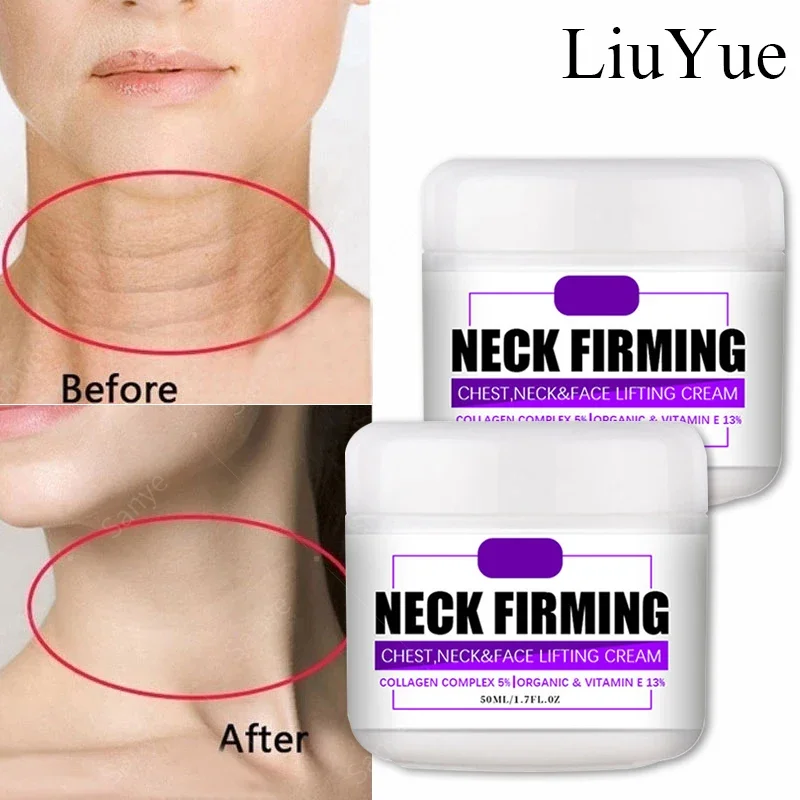 Anti Wrinkle Neck Cream Face Tightening Neck Firming Cream Anti-aging Whitening Serum Lighten Neck Fine Lines Skin Care Products