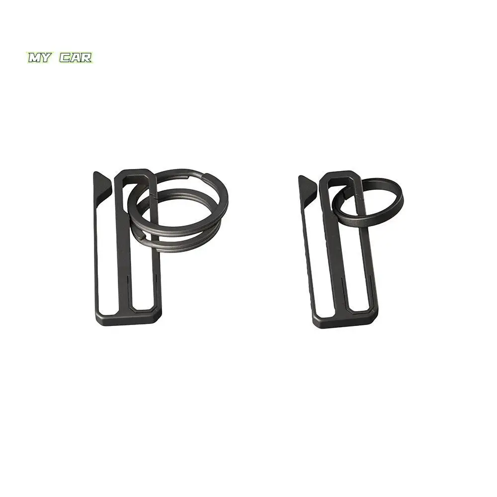 Creative Interior Accessories Key Rings Anti-lost Car Accessories Spring Keychain Waist Belt Clip Hanging Buckle Car Keychain