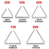 1set 4-8inch Triangolo Classical Metal Percussion Orchestra Performance Instruments Creative Musical Instruments Gift for Kids 6