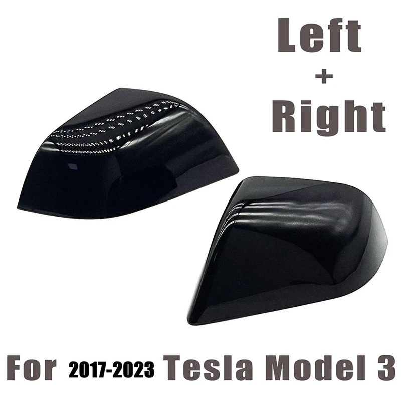 

1 пара запасных частей для Tesla Model 3 2017-2023, крышка зеркала заднего вида 1092290-00-D 1092290-01-D
