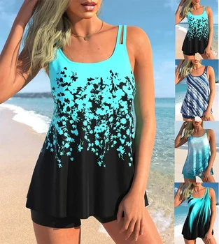 Backless Women's Tankini Set 1
