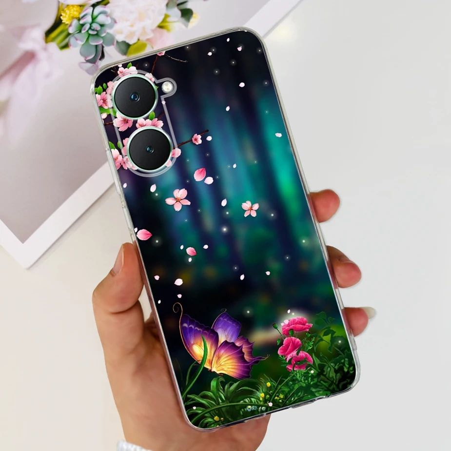 Stylish Painted Soft Slim Phone Case with Bumper