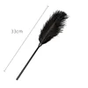 33CM Ostrich Feather Whip,PVC Handle Spanking Paddle Whip fo Cosplay Performance Props 2