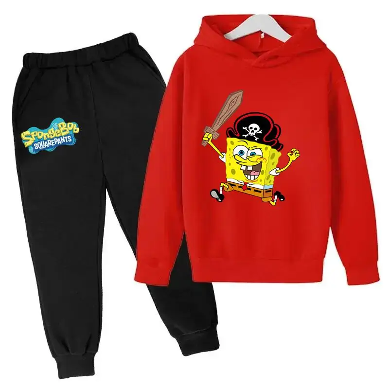 

"SpongeBob SquarePants Style: Kids' Spring/Fall Hoodie & Pant Ensemble"