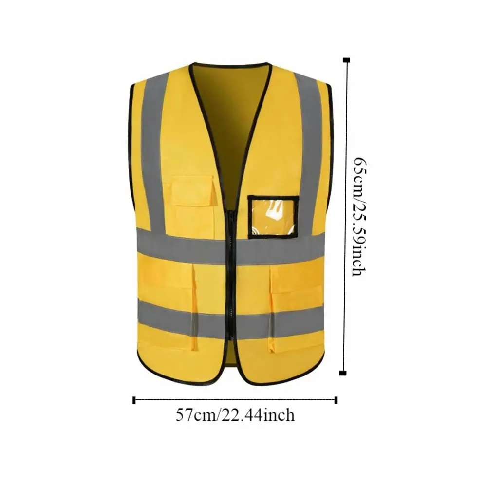 High Visibility Reflective Safety Vest Wear Resistant Breathable Traffic Waistcoat Comfortable Fashion Cycling Safe Jacket