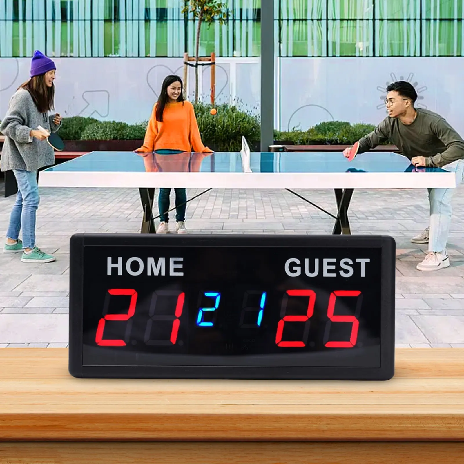 Sporting Goods Scoreboard Team Sports Electronic Basketball For Basketball Power Adapter Remote Control Snooker Tennis