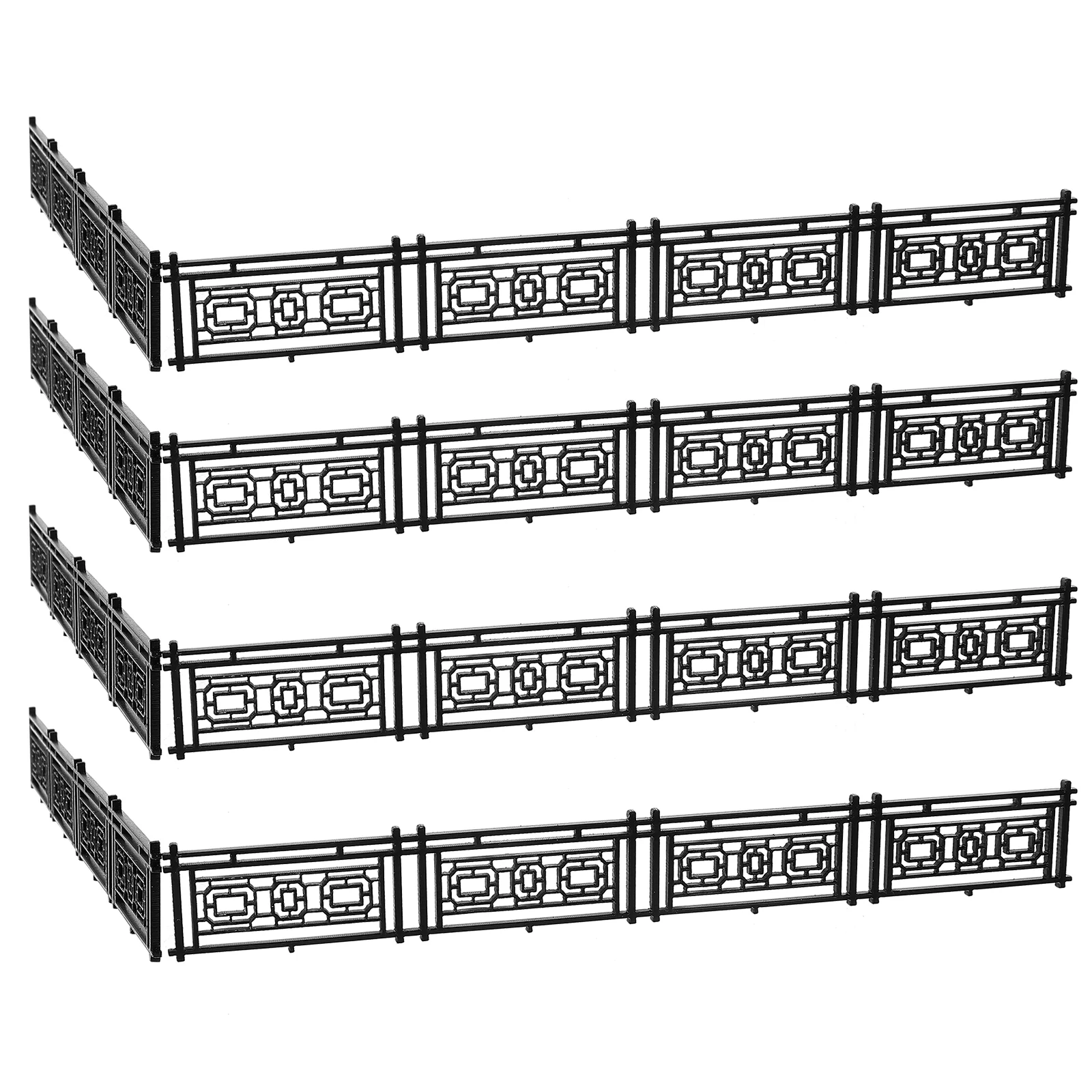 

Hand-assembled Sandbox Architectural Model Railings Picket Fence Miniature Adorn