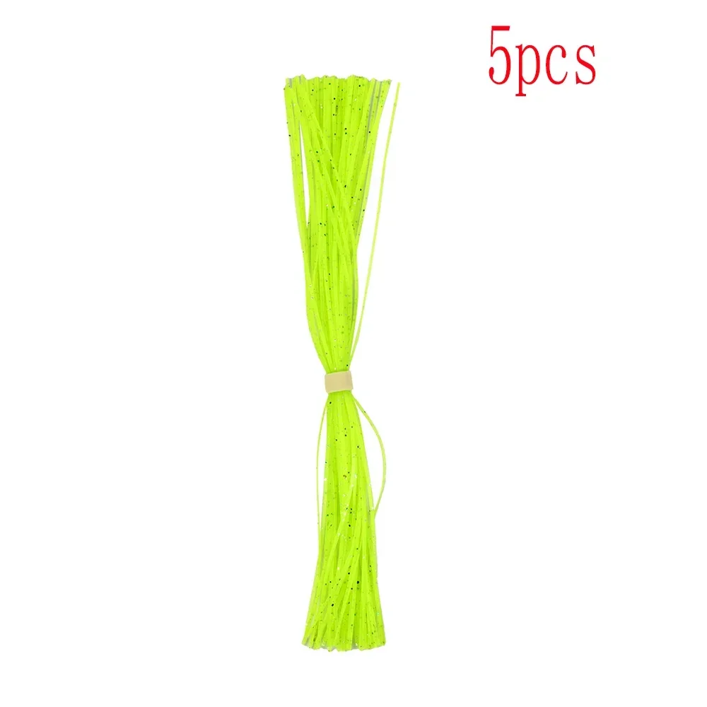 Mixed Color Silicone Skirts for Fishing Lures – 5-Pack Bundle